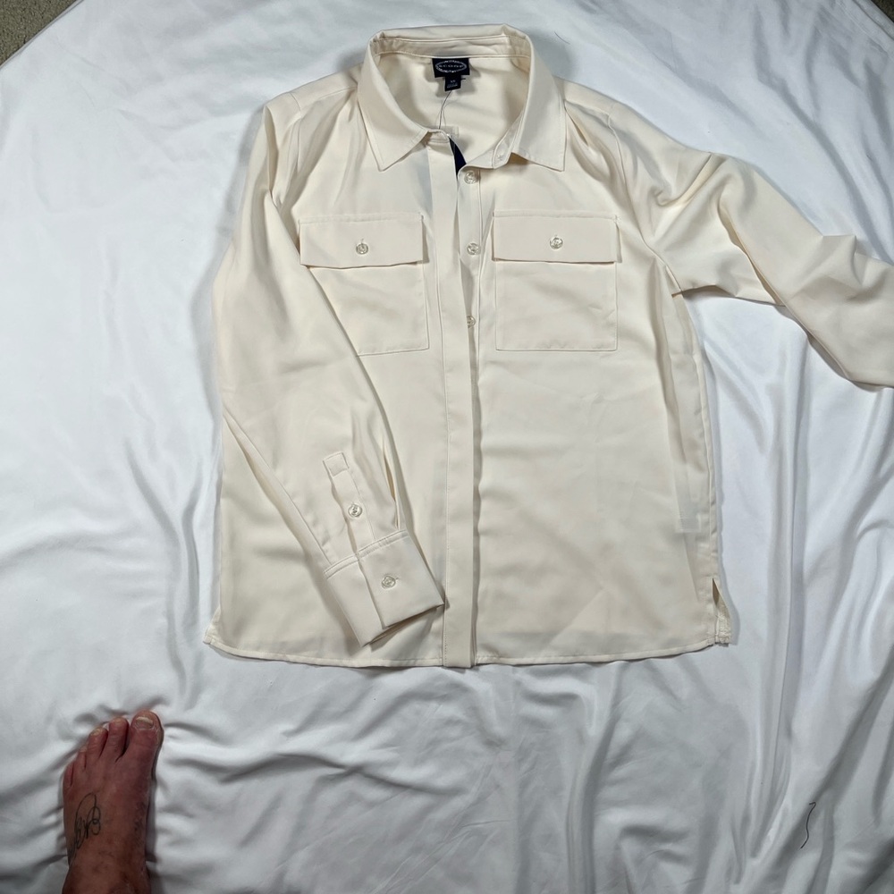 Cream Button-Up Jacket - Picture 6 of 8